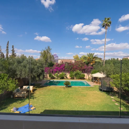Villa Adam — jardin et piscine à Marrakech