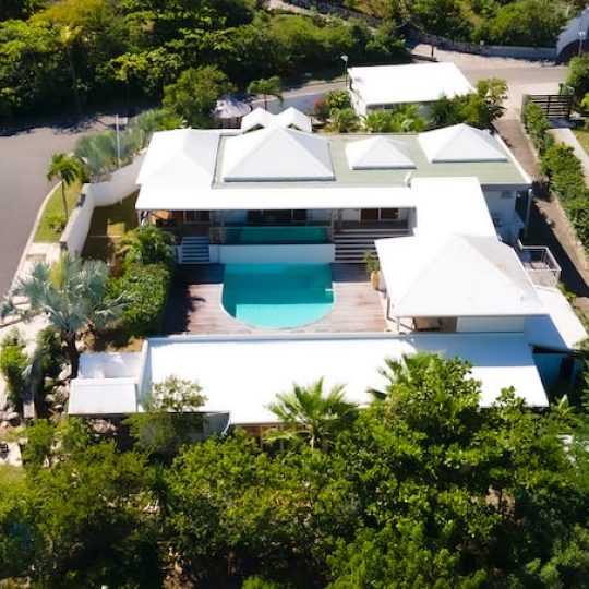 Villa Hanna — vue sur la Baie Orientale à Saint-Martin
